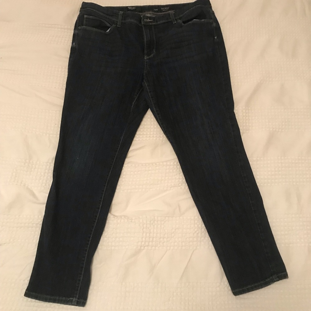 Simply Vera Vera Wang Dark Blue Skinny Jeans